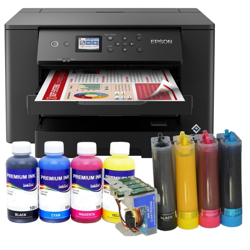 Impresora transfer A3 Epson WF-7310 con CISS instalado