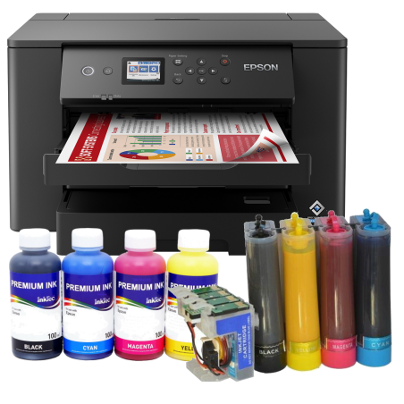 Impresora de oficina A3 Epson WF-7310 con CISS instalado