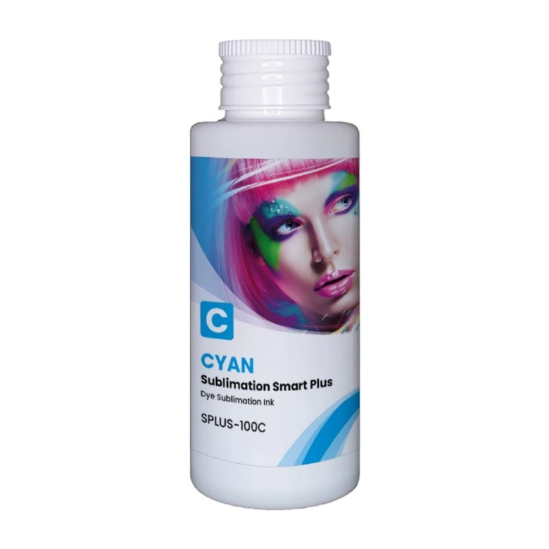 Tinta de sublimación Smart Plus de GlopInk, 100 ml cian