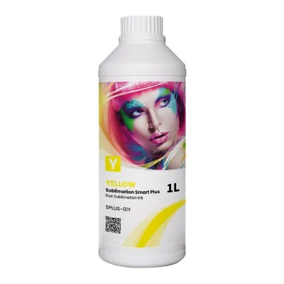 Tinta de sublimación Smart Plus de GlopInk, 1 litro amarillo