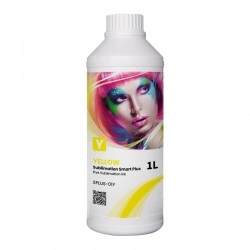 Tinta de sublimación Smart Plus de GlopInk, 1 litro amarillo