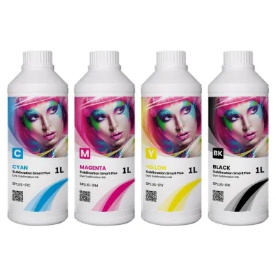 Tinta de sublimación Smart Plus de GlopInk, botellas de 1 litro