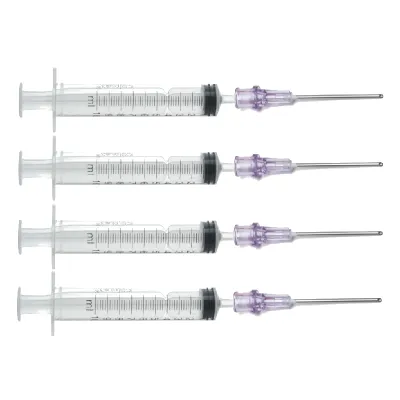 4 jeringas para recarga de tinta de 12 ml con 4 agujas 16G de 4 cm