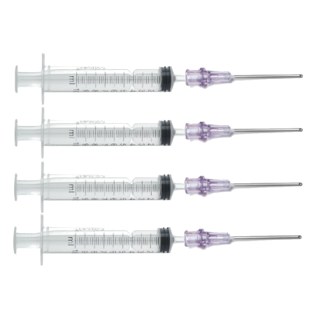 4 seringues pour 12 ml de recharge d'encre avec 4 aiguilles 16g de 4 cm