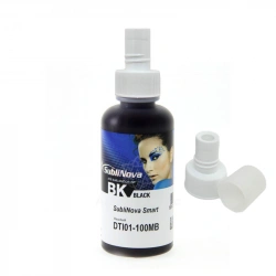 Tinta negra de sublimación SubliNova Smart InkTec, botella de 100 ml y tapón para EcoTank y SC
