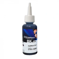 Tinta negra de sublimación SubliNova Smart InkTec, botella de 100 ml y dosificador