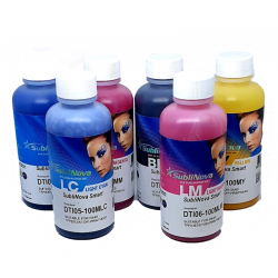 Tinta de sublimación, SubliNova Smart de InkTec, 6 colores disponibles en botellas de 100 ml