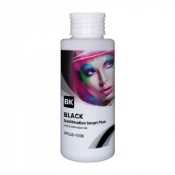 Tinta negra de sublimación Smart Plus de GlopInk, botella de 100 ml