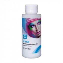 Tinta cian de sublimación Smart Plus de GlopInk, botella de 100 ml