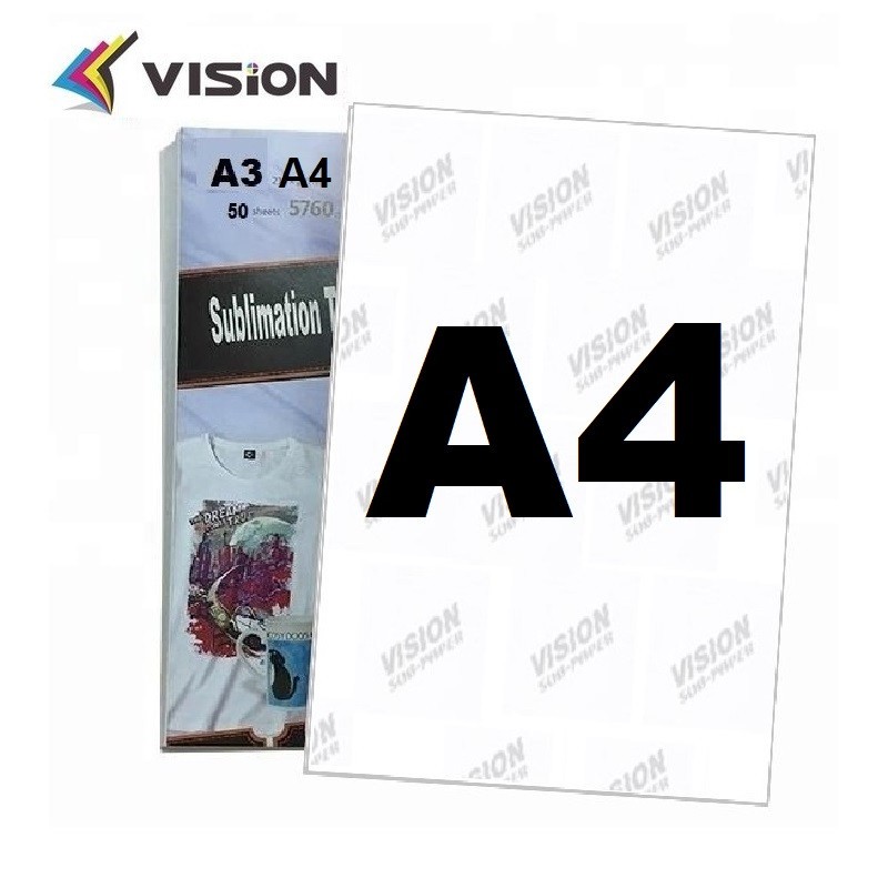 Papier de sublimation à séchage moyen Vision 100 feuilles A4
