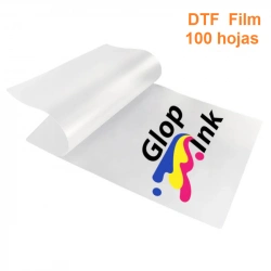 Film DTF, 100 hojas GlopInk, pelado o despegue en caliente, tamaños A4 y A3