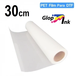 Film DTF pelado o despegue en caliente GlopInk, rollos de 30 cm.