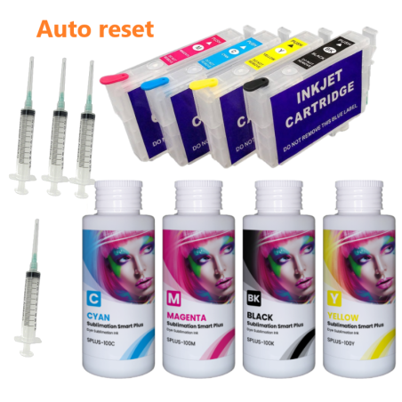 Cartouches rechargeables 604XL et 4 encres Smart Plus SUBLIMATION DE GlopInk