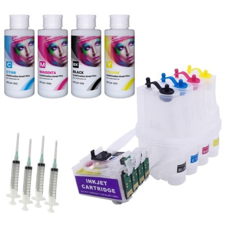 405XL CISS vide et 4 encres à sublimation pour Epson WF-7310, WF-7830, WF-7840, WF-4830, WF-3820