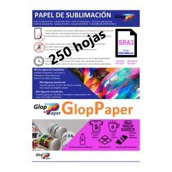Papel de sublimación de secado rápido GlopPaper 250 hojas SRA3
