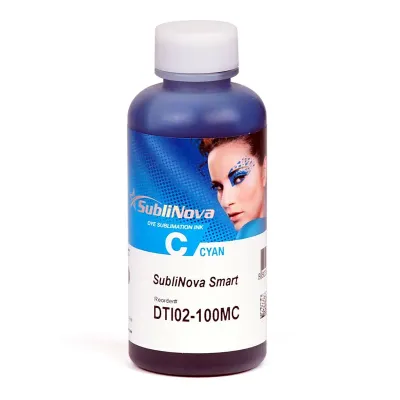 Tinta de sublimação, Sublinova Smart InkTec, 100 ml garrafa ciano