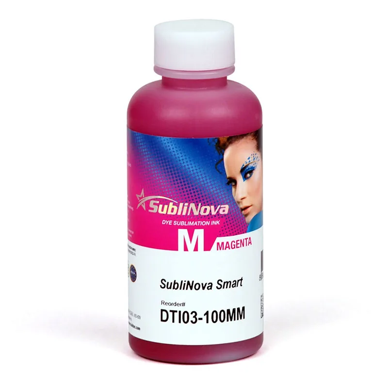 Tinta de sublimación, SubliNova Smart de InkTec, botella de 100 ml magenta