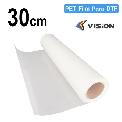 Film DTF bobina 30 cm x 100 m, rollo PET despegue en caliente Vision 2