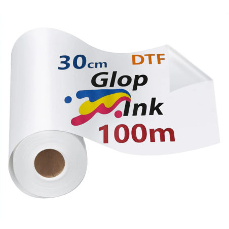 Film DTF pelado o despegue en caliente GlopInk, rollos de 30