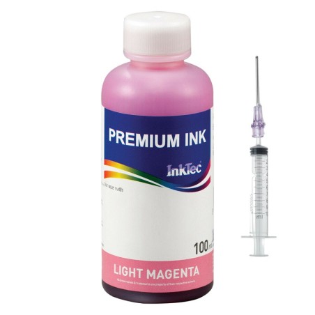 Tinta Epson 673 magenta clara para ecotank, garrafa com seringa