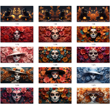 Modèles 3D et conceptions 3D pour tasses de sublimation d'Halloween