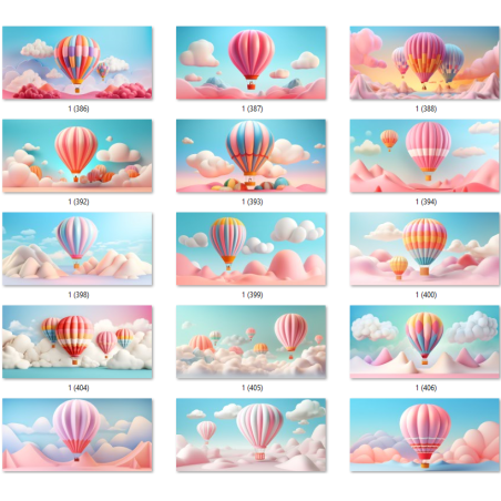 Modèles 3D et conceptions 3D pour les tasses de sublimation Ballons de rêve