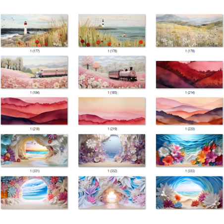 Modèles 3D et designs 3D pour les tasses de sublimation Beaux paysages