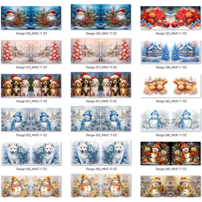 Pack de 1500 modèles et motifs pour tasses à sublimation 2