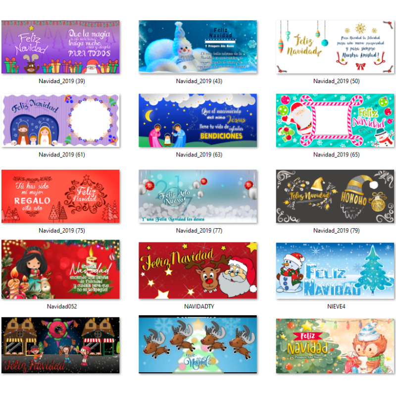 Modelos para copos de sublimação de Natal