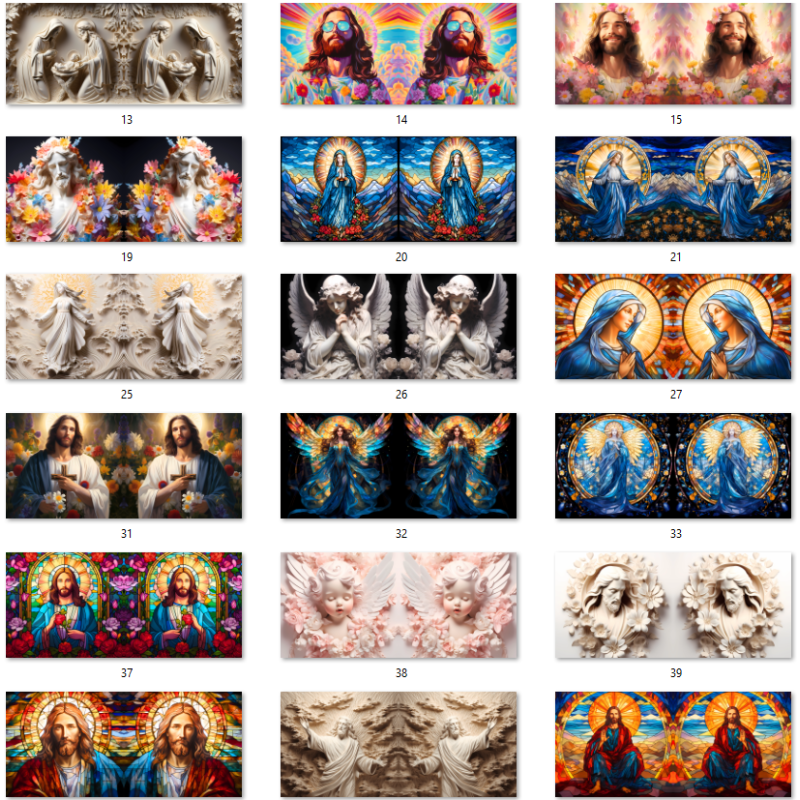 Modèles 3D et conceptions 3D pour tasses de sublimation chrétiennes