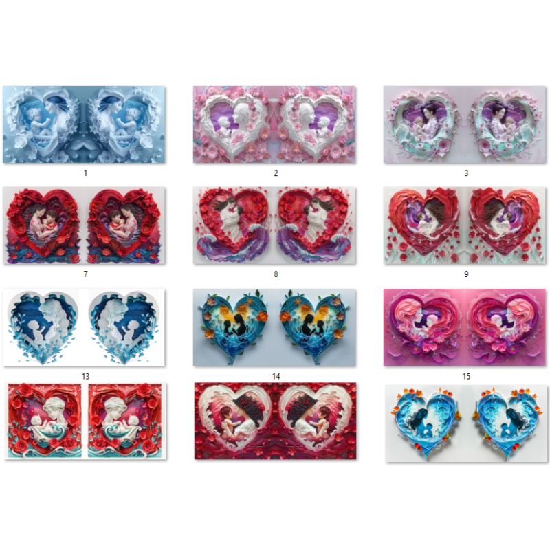 Modèles 3D et designs 3D pour les tasses de sublimation Mère