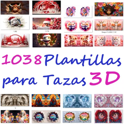 1038 Modelos 3D e design 3D para sublimação Cobares Dias de celebrações