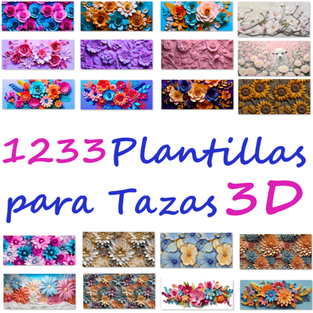 1233 Modèles 3D et designs 3D pour fleurs Coupes de sublimation