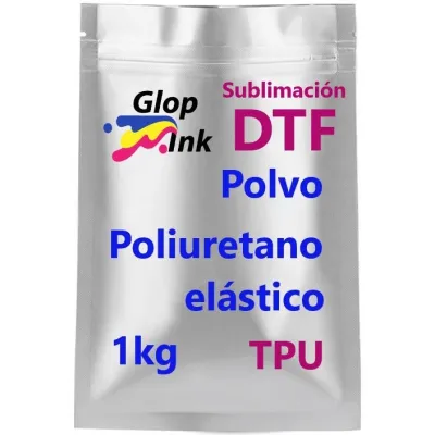 Poussière DTF thermohadesive DTF et sublimation. Polyuréthane élastique en 1kg