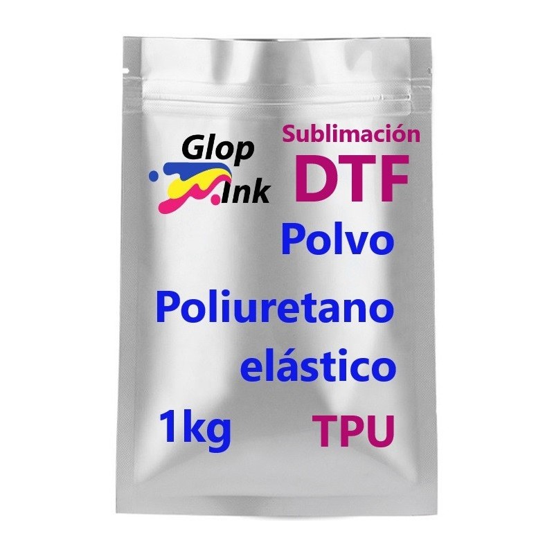 Polvo DTF termoadhesivo de poliuretano elástico, 1 Kg