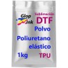 Poussière DTF thermohadesive DTF et sublimation. Polyuréthane élastique en 1kg