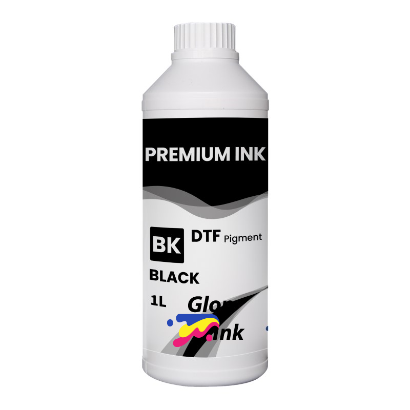 Tinta DTF GlopInk, botella de 1 Kg. Tinta DTF negro