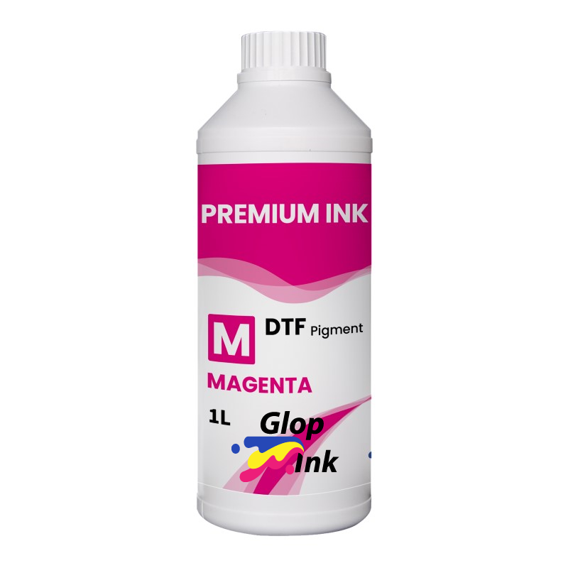 Tinta DTF GlopInk, botella de 1 Kg. Tinta DTF magenta