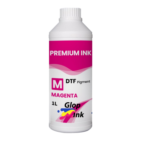 Tinta DTF GlopInk, botella de 1 Kg. Tinta DTF magenta