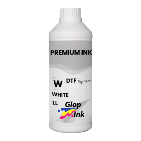 Tinta DTF GlopInkGarrafa de 1 kg. Tinta DTF Branco