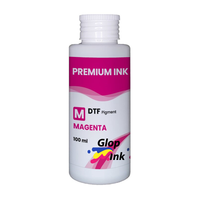 Tinta magenta DTF GlopInk, 100 ml garrafa
