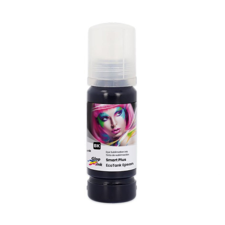 Black Suisse Smart Plus Encre GlopInk, 70 ml bouteille et bouchon de recharge pour Ecotank et SC