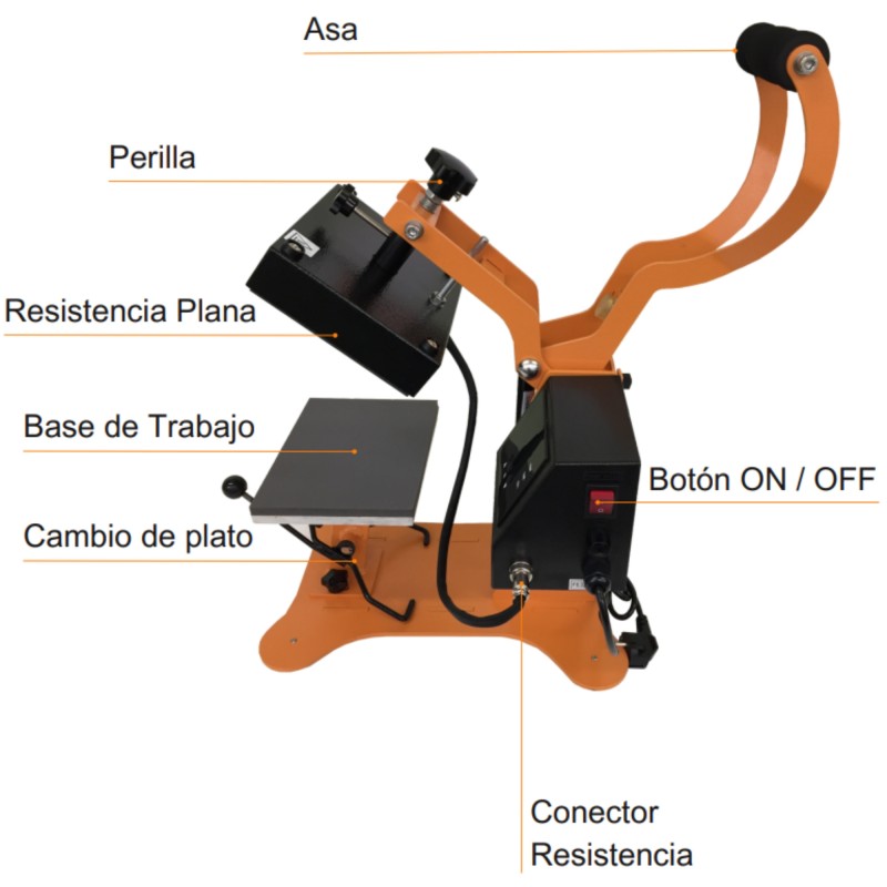 Fer à repasser, sublimation et DTF Riad 10x15