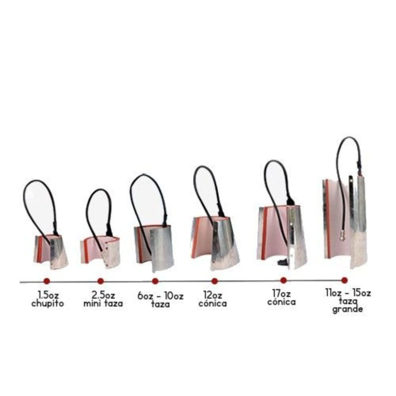 Presse thermique pour tasses Maine 6 en 1, de 1,5 à 17 oz