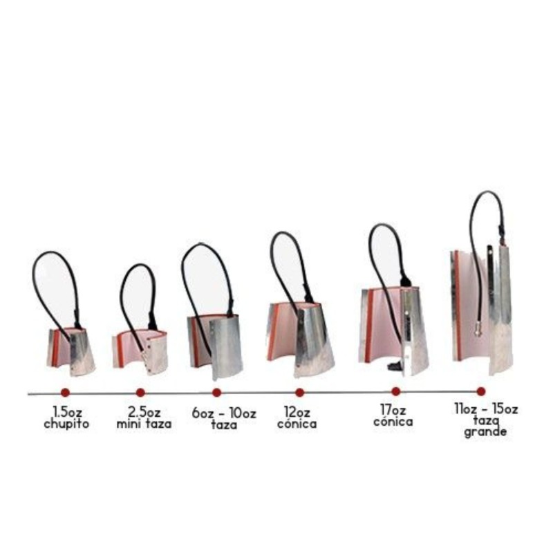 Imprensa Térmica para Sicília Copas 8 em 1 de 1,5 até 30 oz