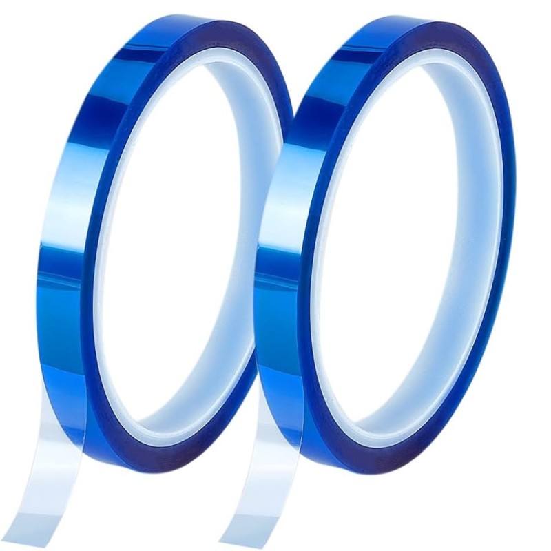 Ruban adhésif thermique bleu PET, 33 x 8