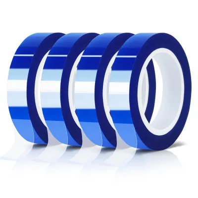 Cinta adhesiva térmica Pet azul, 33 metros x 12mm 2