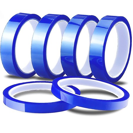 Cinta adhesiva térmica Pet azul 12mm