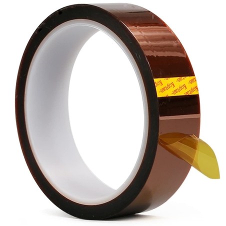Cinta adhesiva térmica Kapton marrón, 10 mm