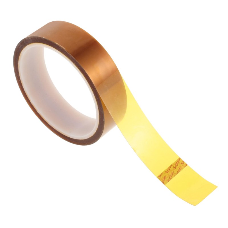 Cinta térmica Kapton marrón, 33 metros x 10 mm